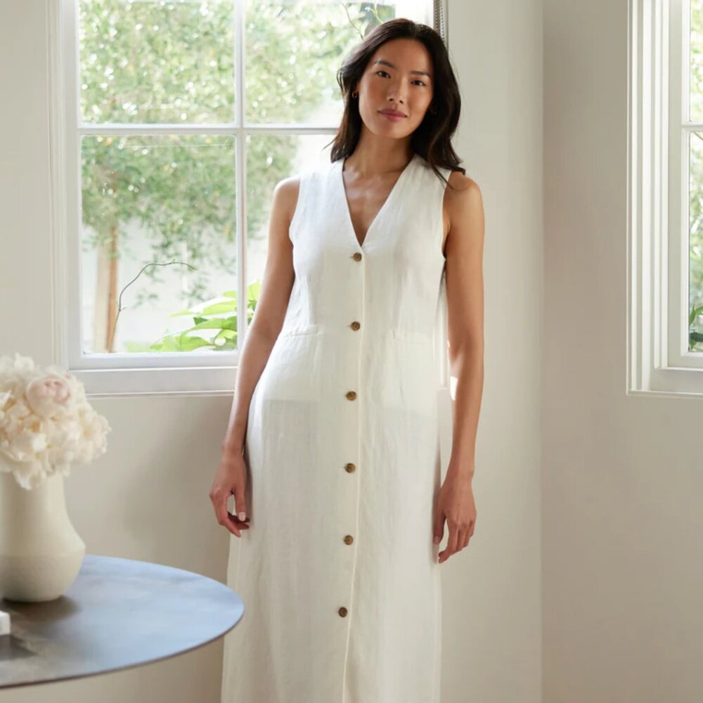 Jenni Kayne Callan Dress Ivory (M)